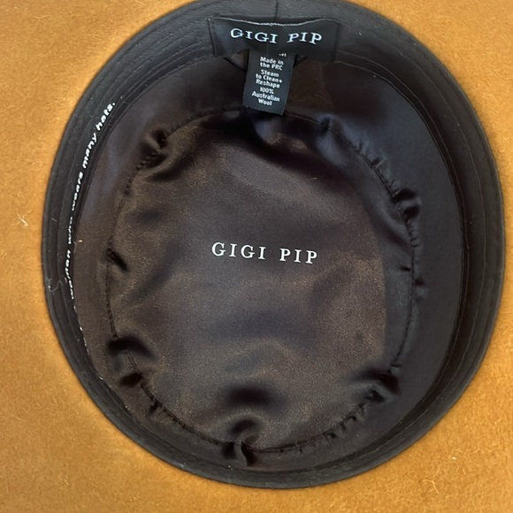 GIGI PIP Dahlia Boater Hat + Leather Band S/M - Picture 5 of 8